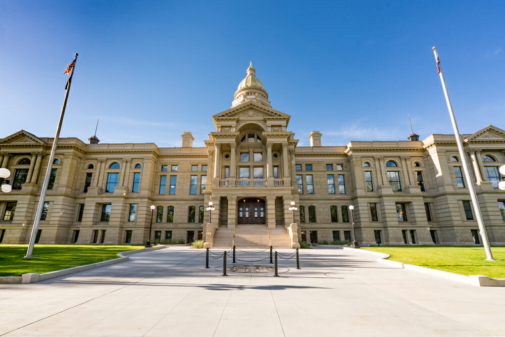 The Wyoming State Capitol Building in Cheyenne