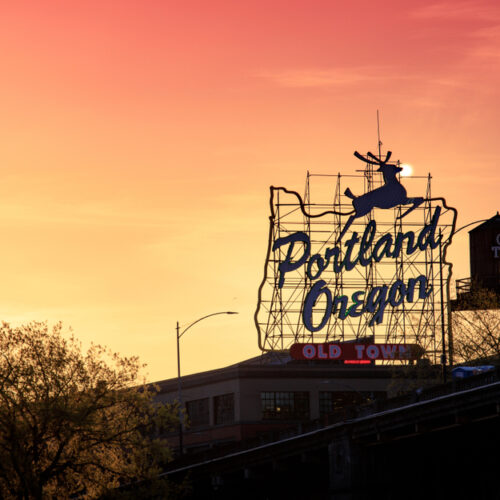 Portland, Oregon sign
