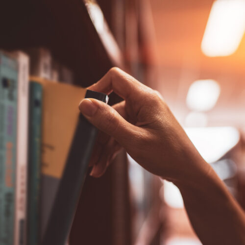Reaching for a book