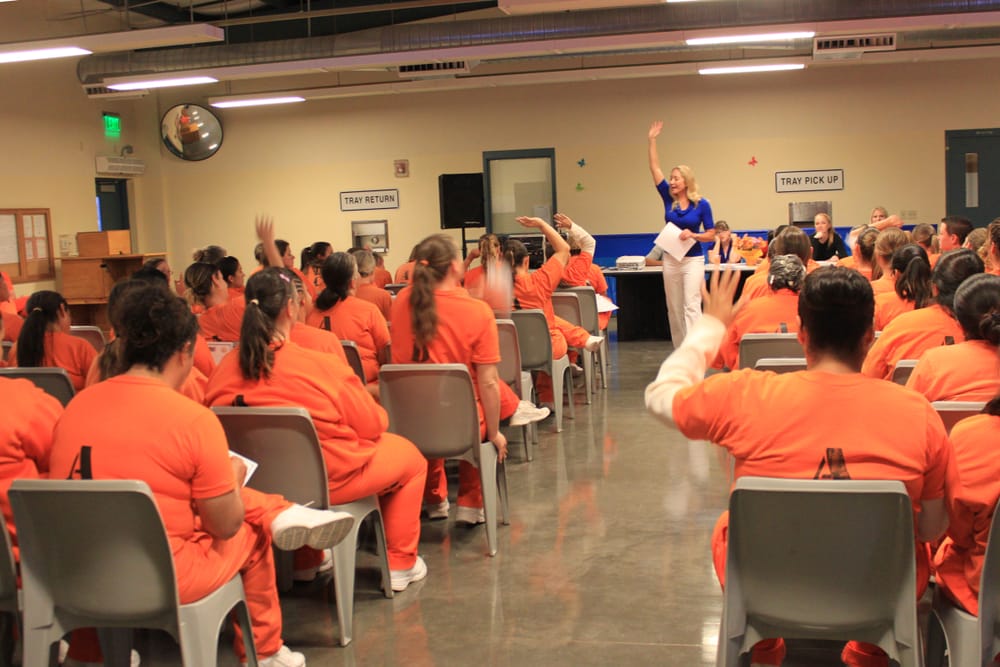 Lecture in the female prison