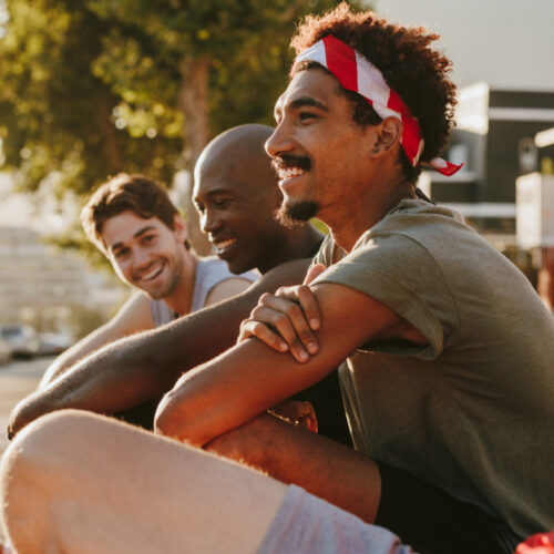 Happy men