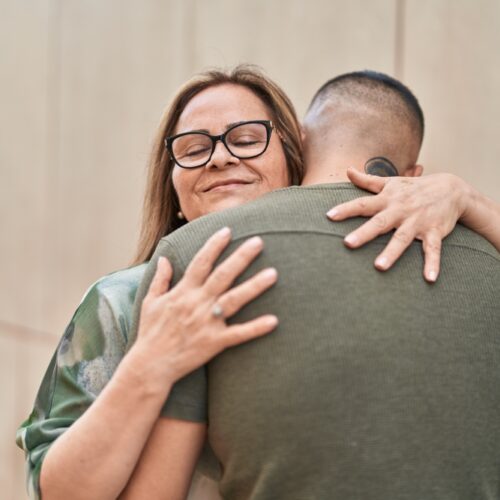 Mother and son